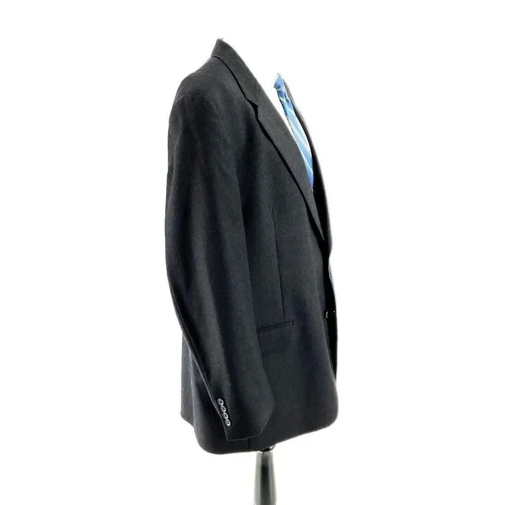 Jos A Bank Wool Cashmere 2‎ Button Blazer 46L Gray